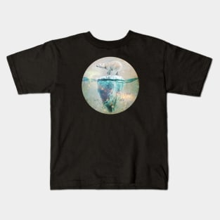 Polar Bear on an Iceberg - Climate Change Kids T-Shirt